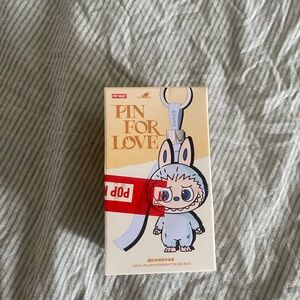 LABUBU Pop Mart Pin for Love Vinyl Plush Pendant